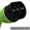 Qoltec Mobilna ładowarka do samochodu elektrycznego EV z regulacją 2w1  Typ2 | 3.5kW | 230V | LCD | LED | 5m